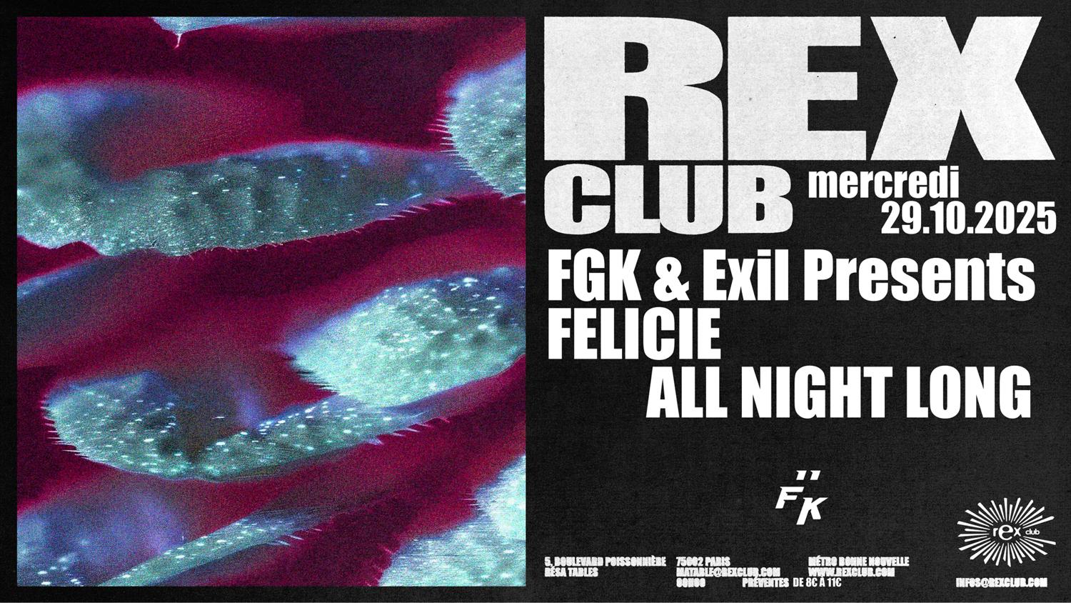 Fastgroove Klub & Exil: Felicie All Night Long