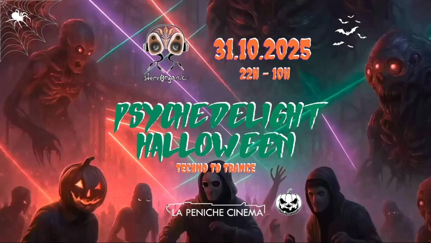 Psychedelight Halloween: Techno To Trance 22H/10H