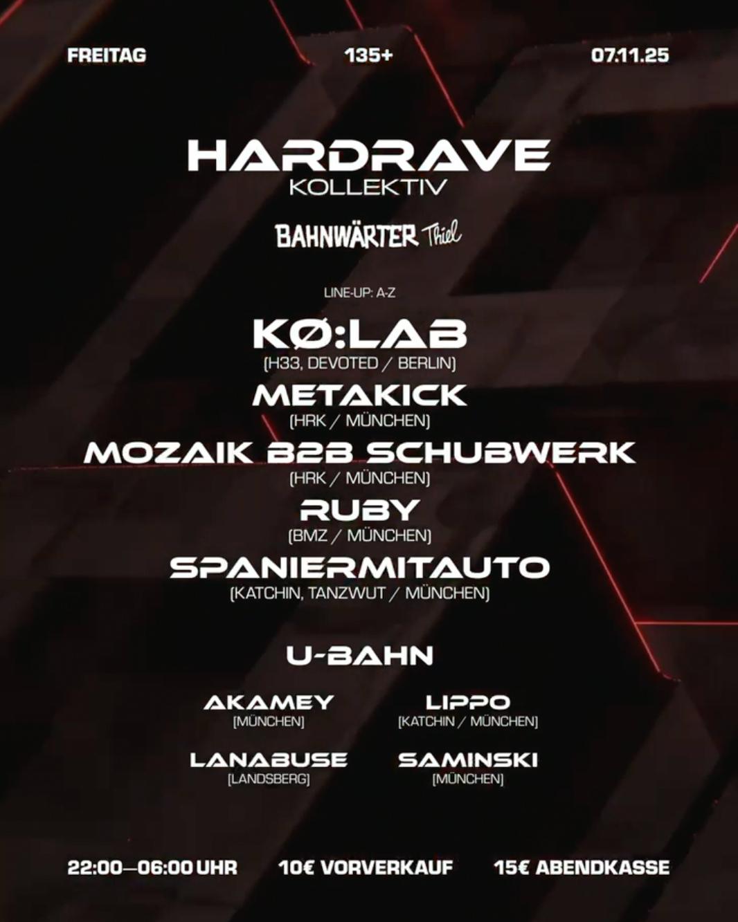135+ Mit Hardrave & Katchin | Bahnwärter Thiel