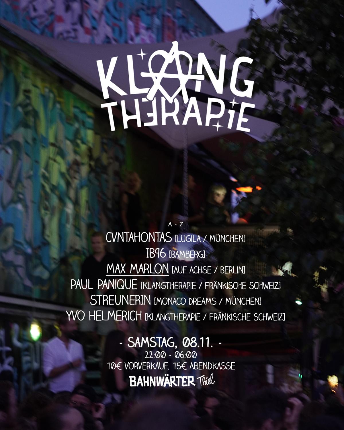 Klangtherapie Festival Mit Max Marlon | Bahnwärter Thiel