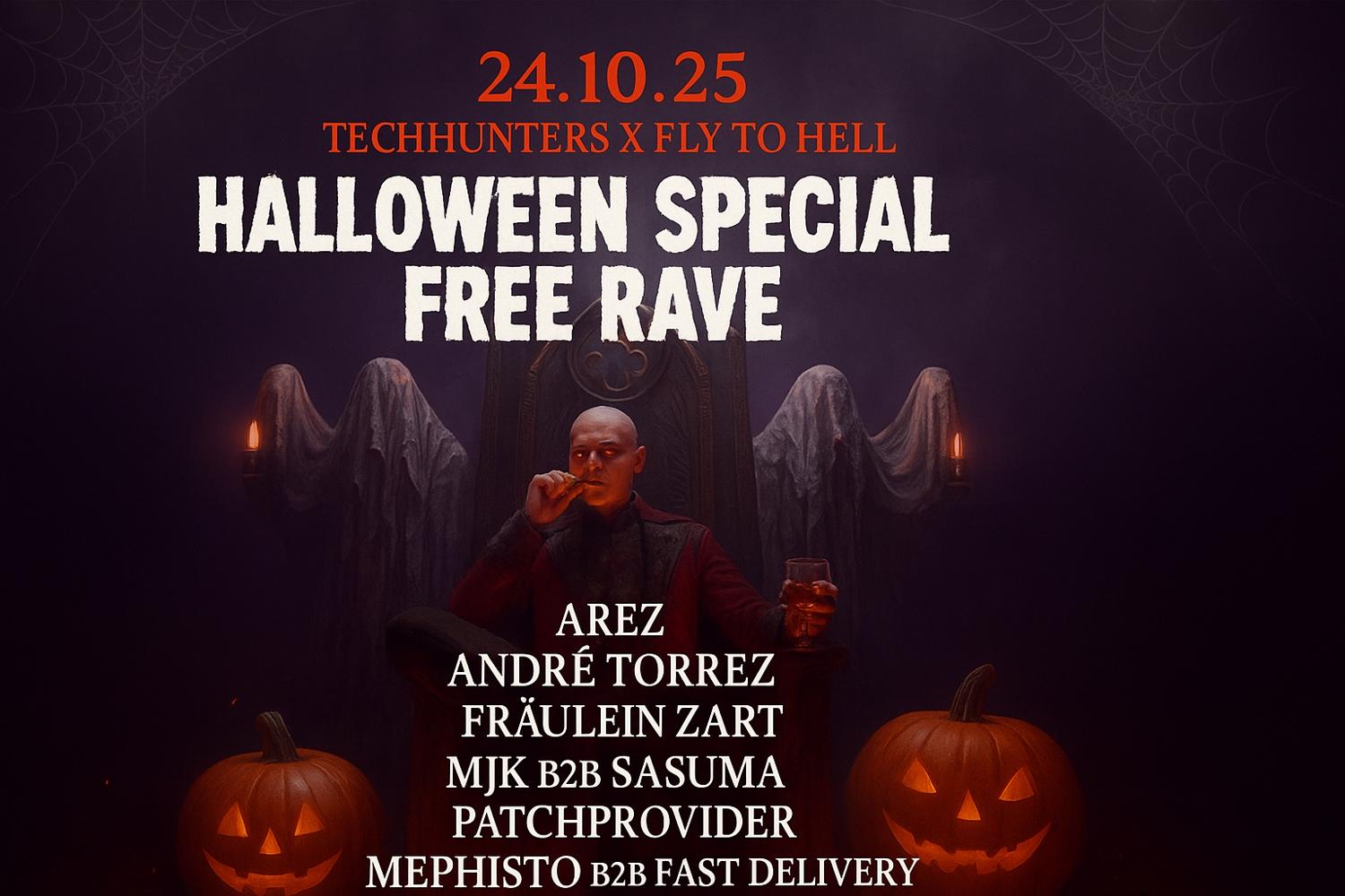 Techhunters X Fly To Hell Halloween Special Free Rave