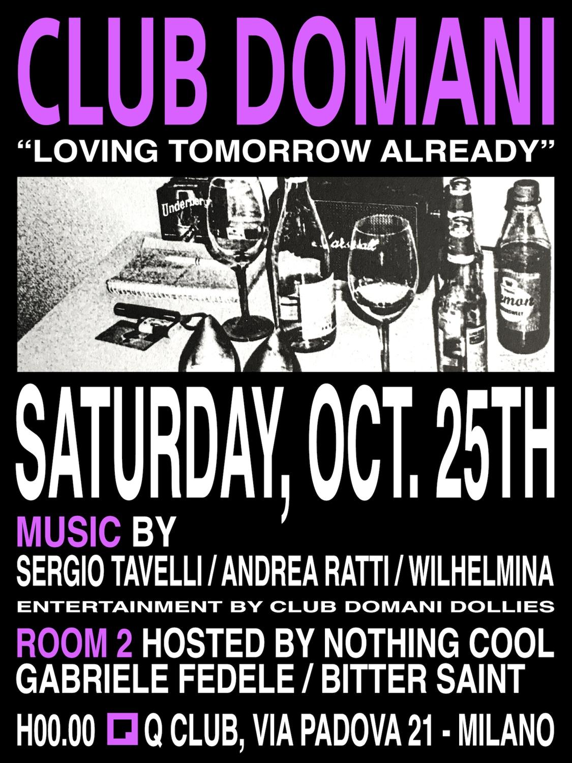 Club Domani - 'Loving Tomorrow Already'