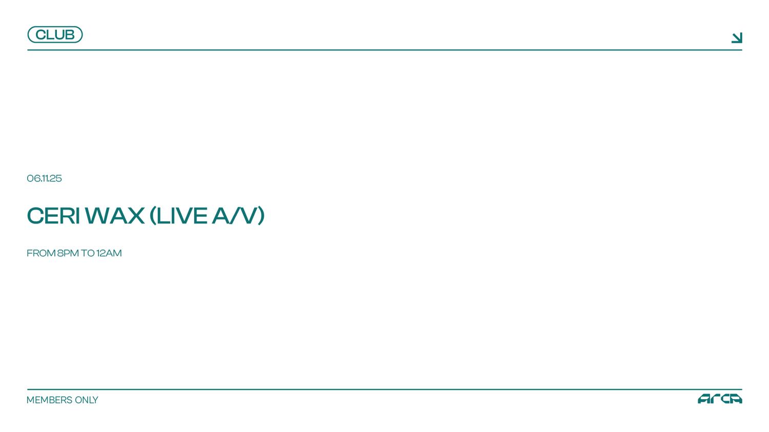 Ceri Wax (Live A/V)