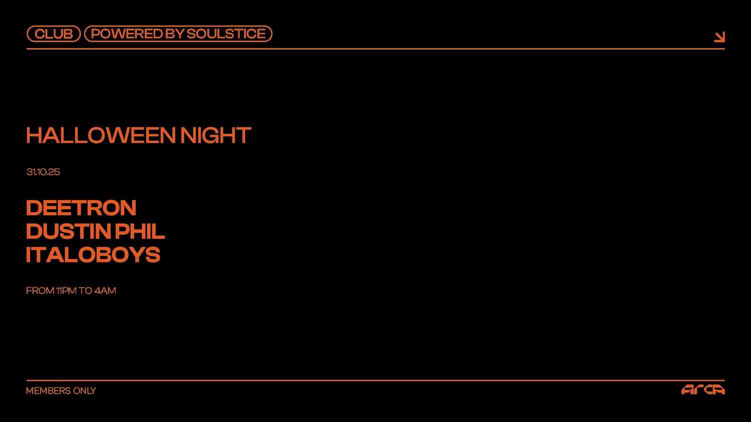 Halloween Night Powered By Soulstice