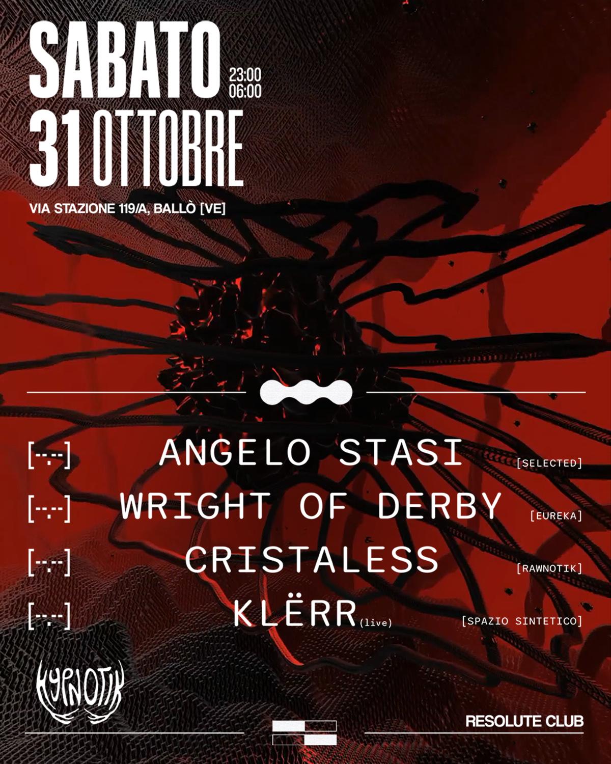 Hypnotik - W/Angelo Stasi, Wright Of Derby, Cristaless, Klërr