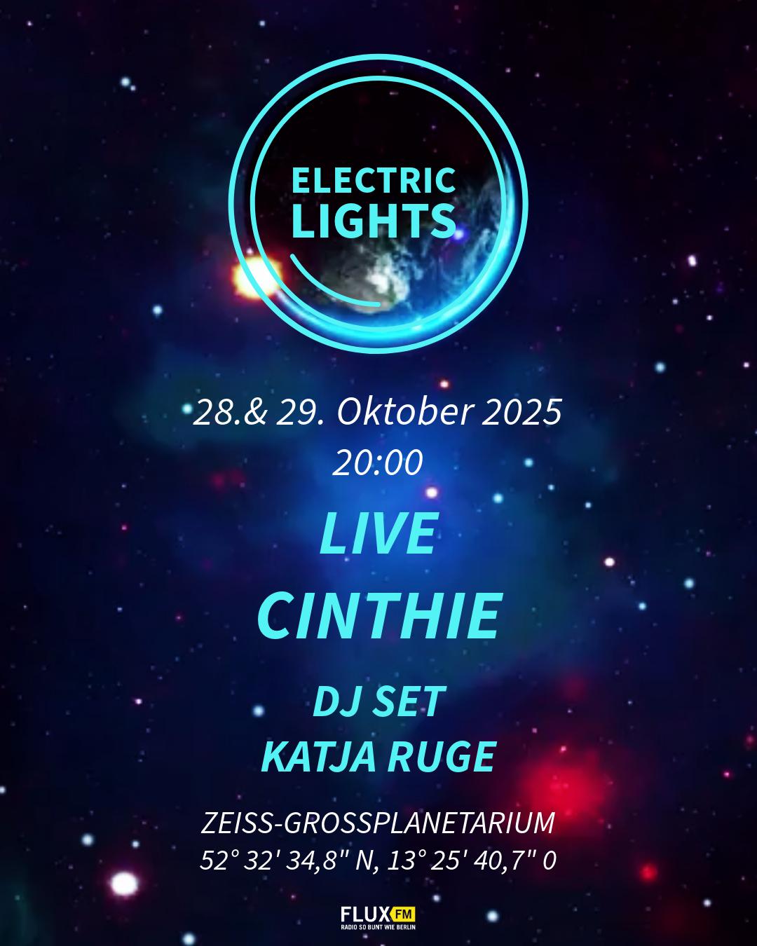 Electric Lights - Vol 2 - Cinthie (Live) & Katja Ruge (Dj)