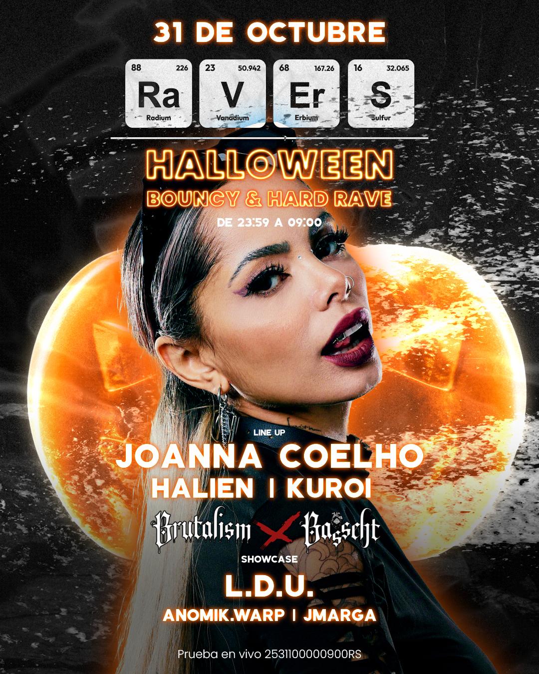 Ra.V.Er.S Halloween - Joanna Coelho + Kuroi + Halien + L.D.U. + Brutalism X Basseht Showcase