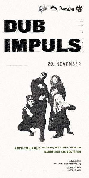 Dub Impuls Amplifyah Music Dr. Obi / Anja G / Roo T / Sistah Tena On Dandelion Soundsystem