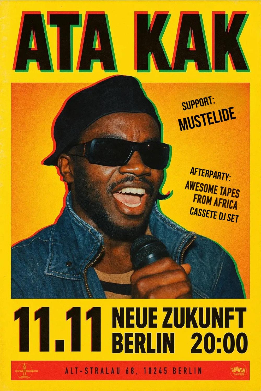 Ata Kak (Ghana / Live), Mustelide (Live), Awesome Tapes From Africa (Dj Set)