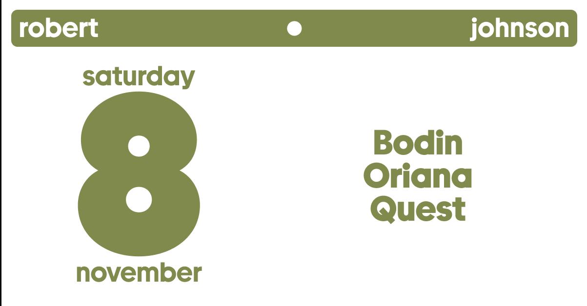 Lifesaver Saturday / Bodin / Oriana / Quest