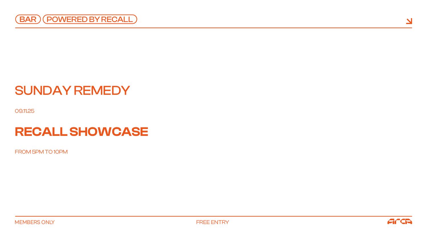 Sunday Remedy Powered By Recall