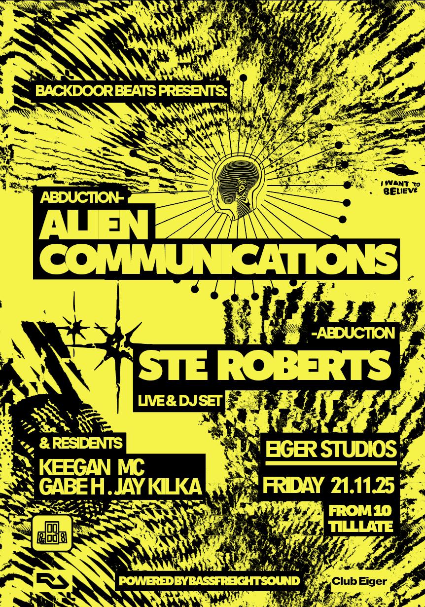 Backdoorbeats Presents: Alien Communications & Ste Roberts
