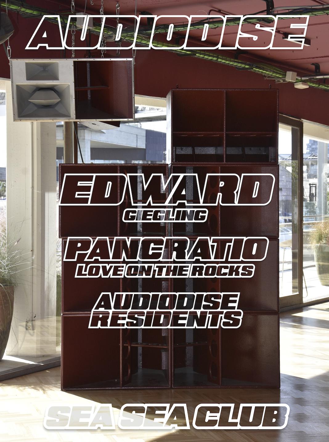 Audiodise Hallloween Pres. Edward (Giegling) & Pancratio (Love On The Rocks) Incl 2 Stages