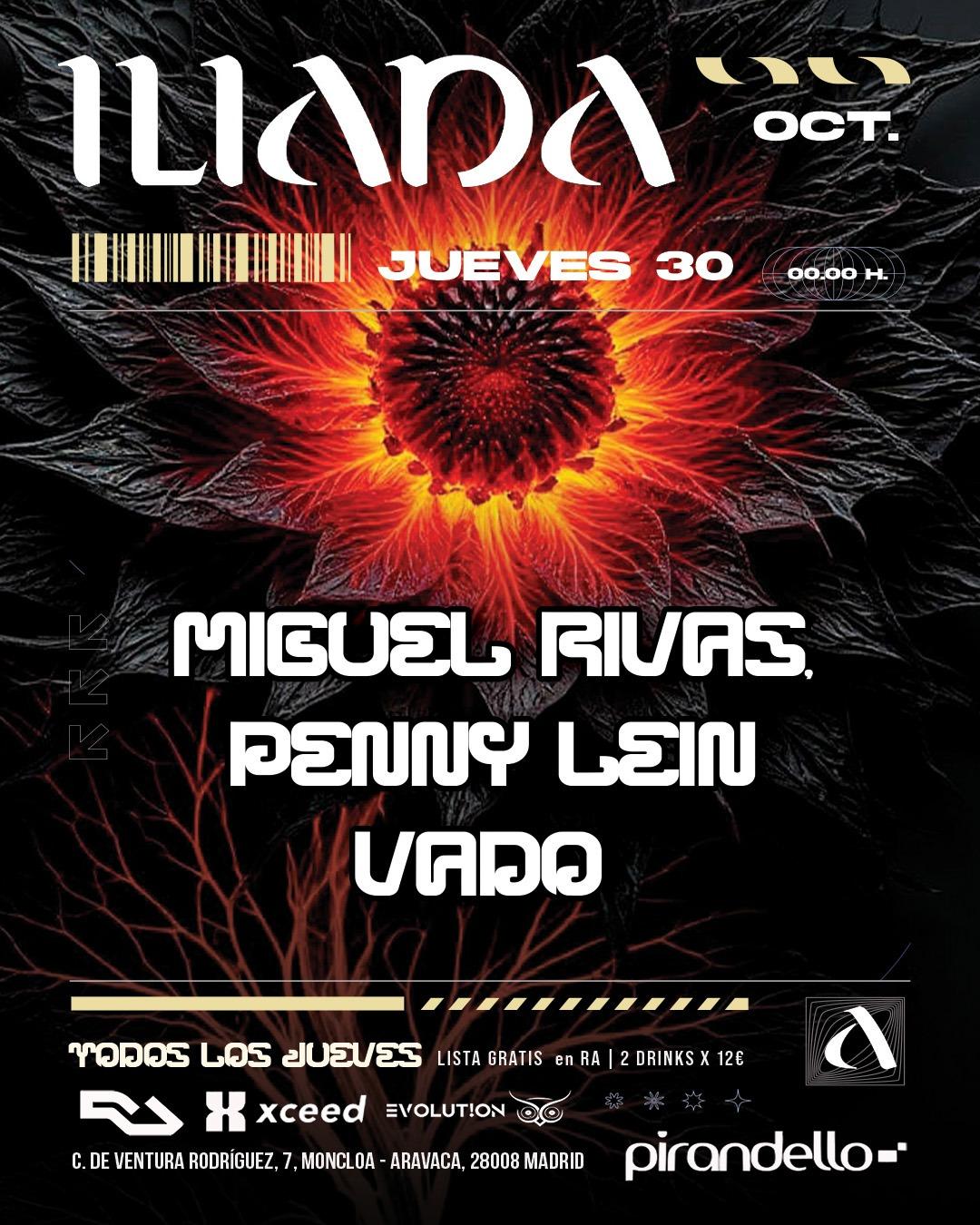 Iliada Club + Miguel Rivas + Penny Lein + Vadø