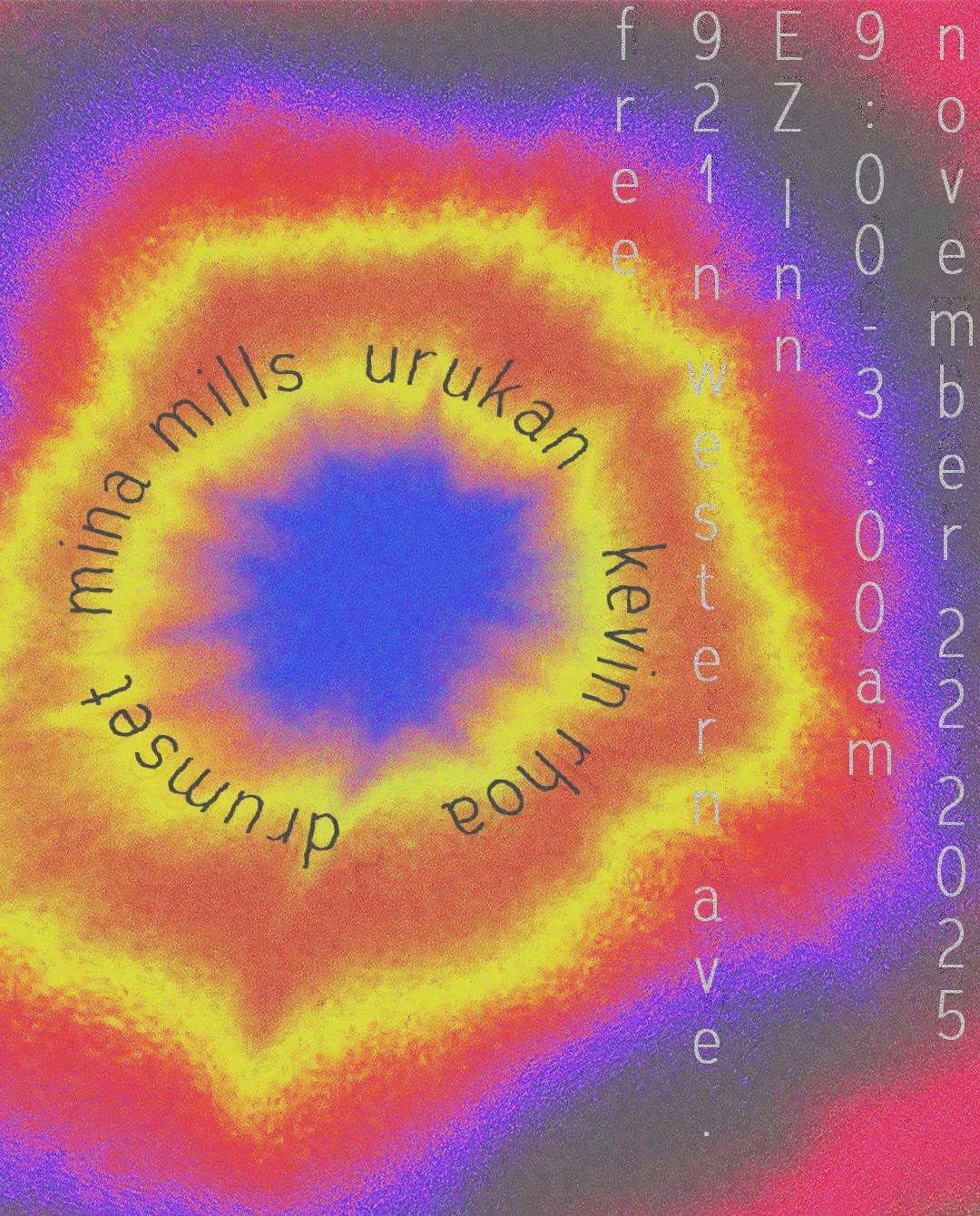 Urukan, Mina Mills, Kevin Rhoa, Drumset 