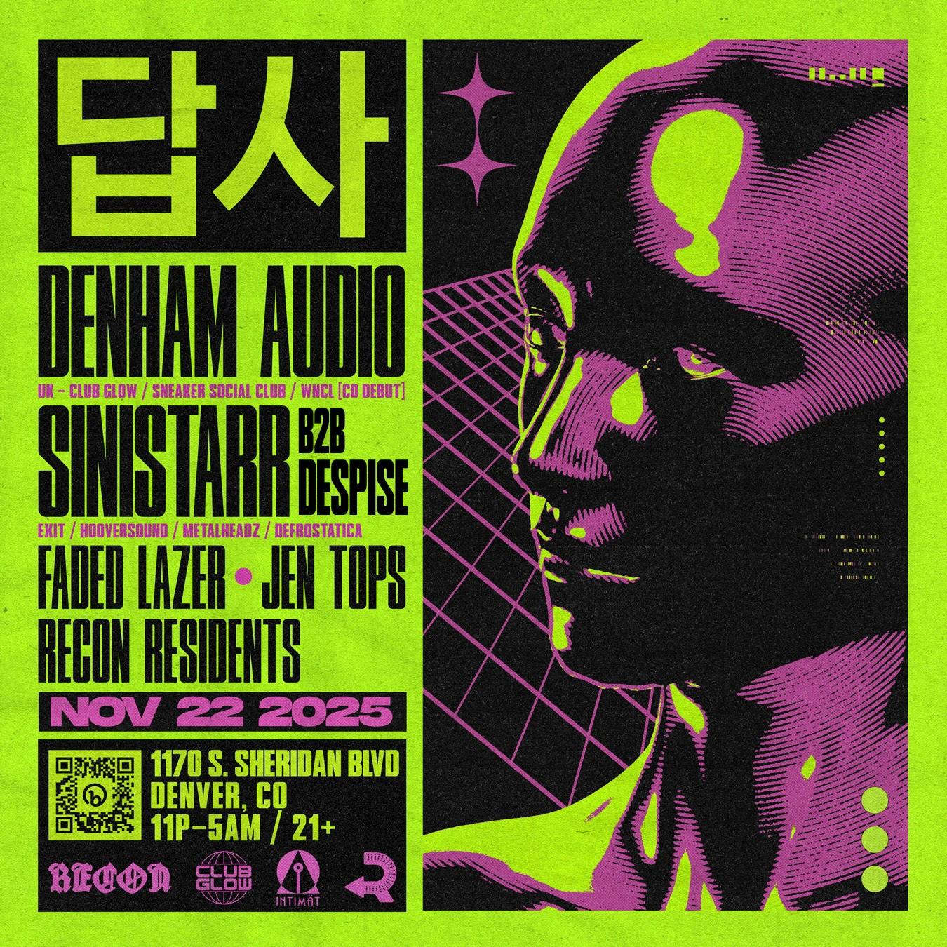 Recon Afters Feat. Denham Audio, Sinistarr B2B Despise, Faded Lazer, Jen Tops, Recon Residents