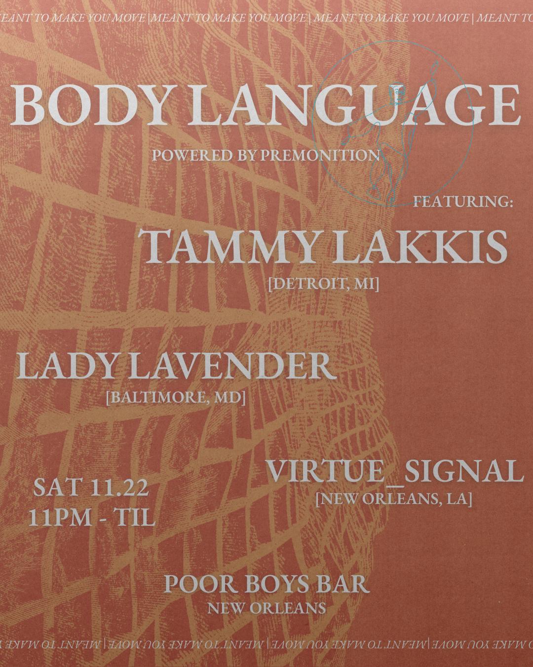 Body Language Feat. Tammy Lakkis & Lady Lavender