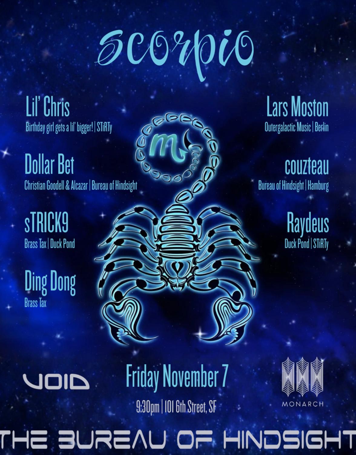 Scorpio - Lil' Chris, Dollar Bet, Lars Moston, Couzteau, Strick9, Raydeus