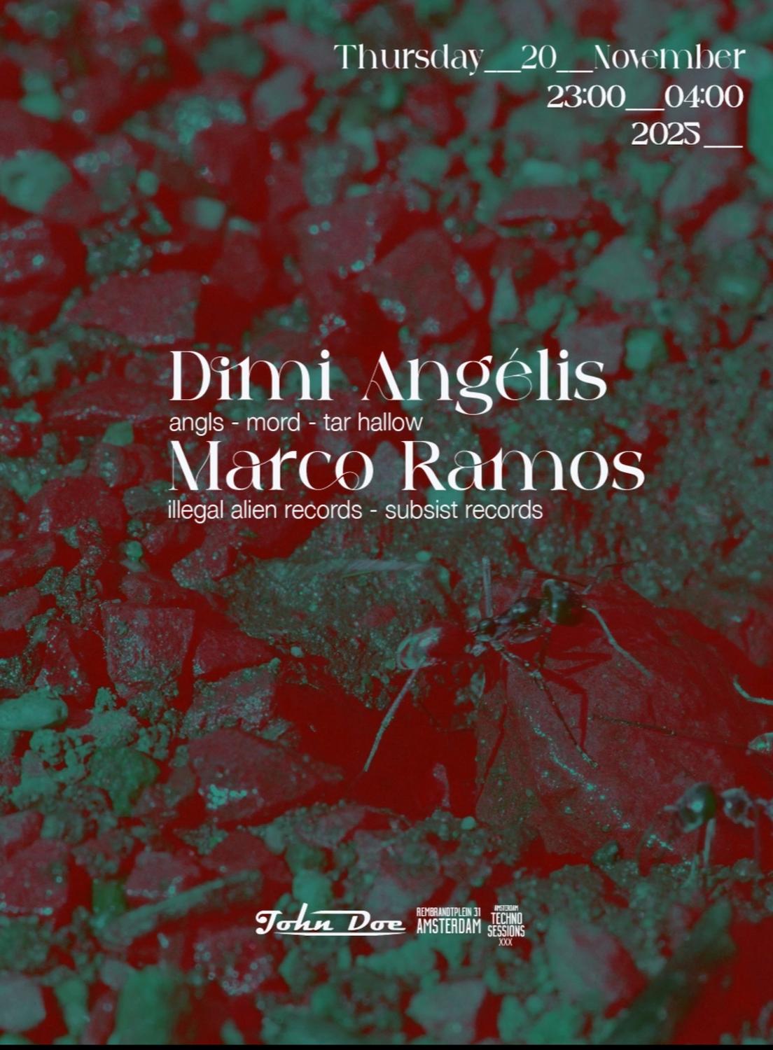 Amsterdam Techno Sessions W/ Dimi Angélis ( Angls - Mord - Warm-Up Recordings)
