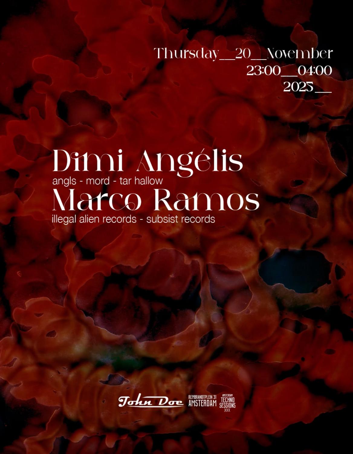 Amsterdam Techno Sessions W/ Dimi Angélis ( Angls - Mord - Warm-Up Recordings)