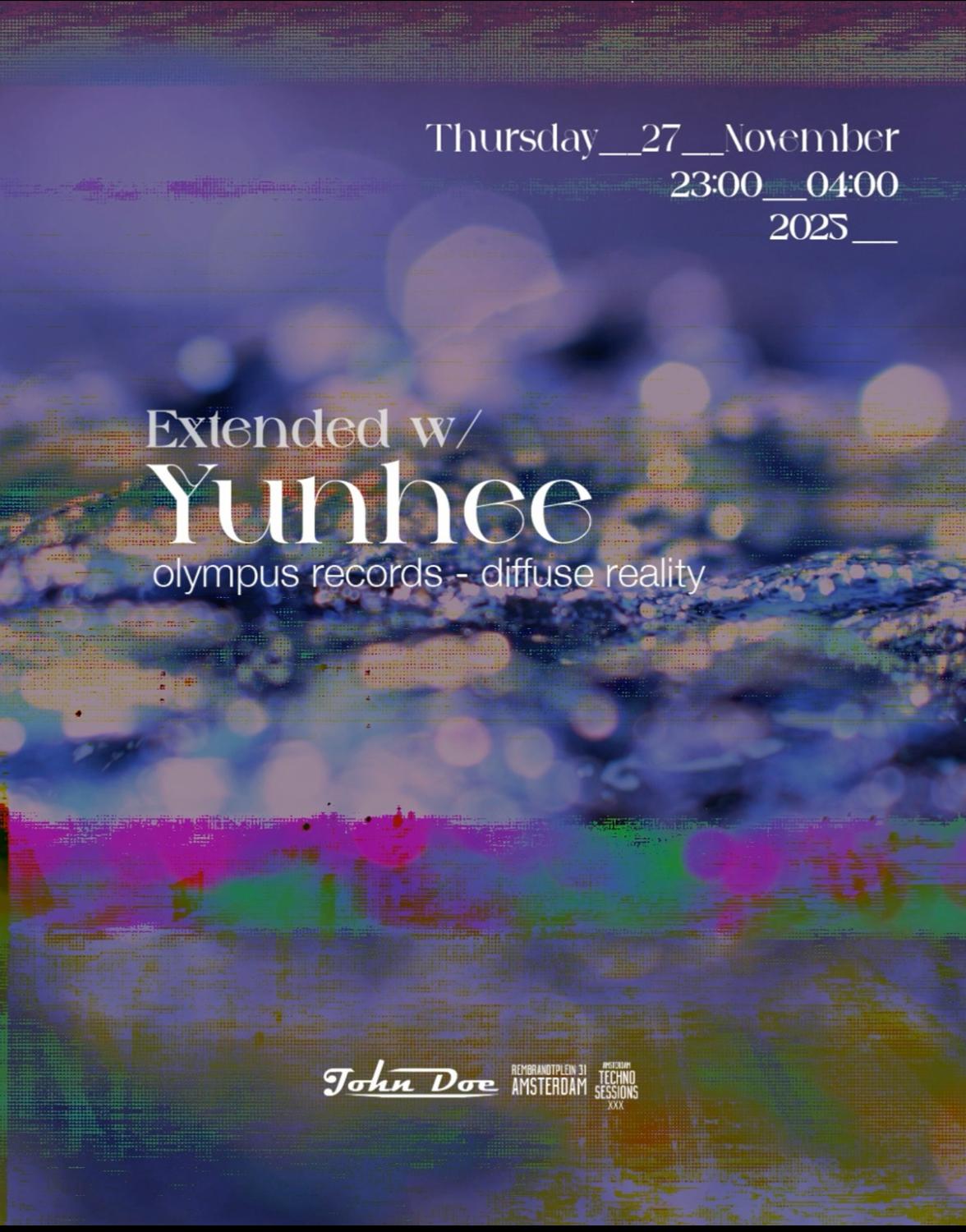 Amsterdam Techno Sessions - Extended With Yunhee (Diffuse Reality - Olympus Records)