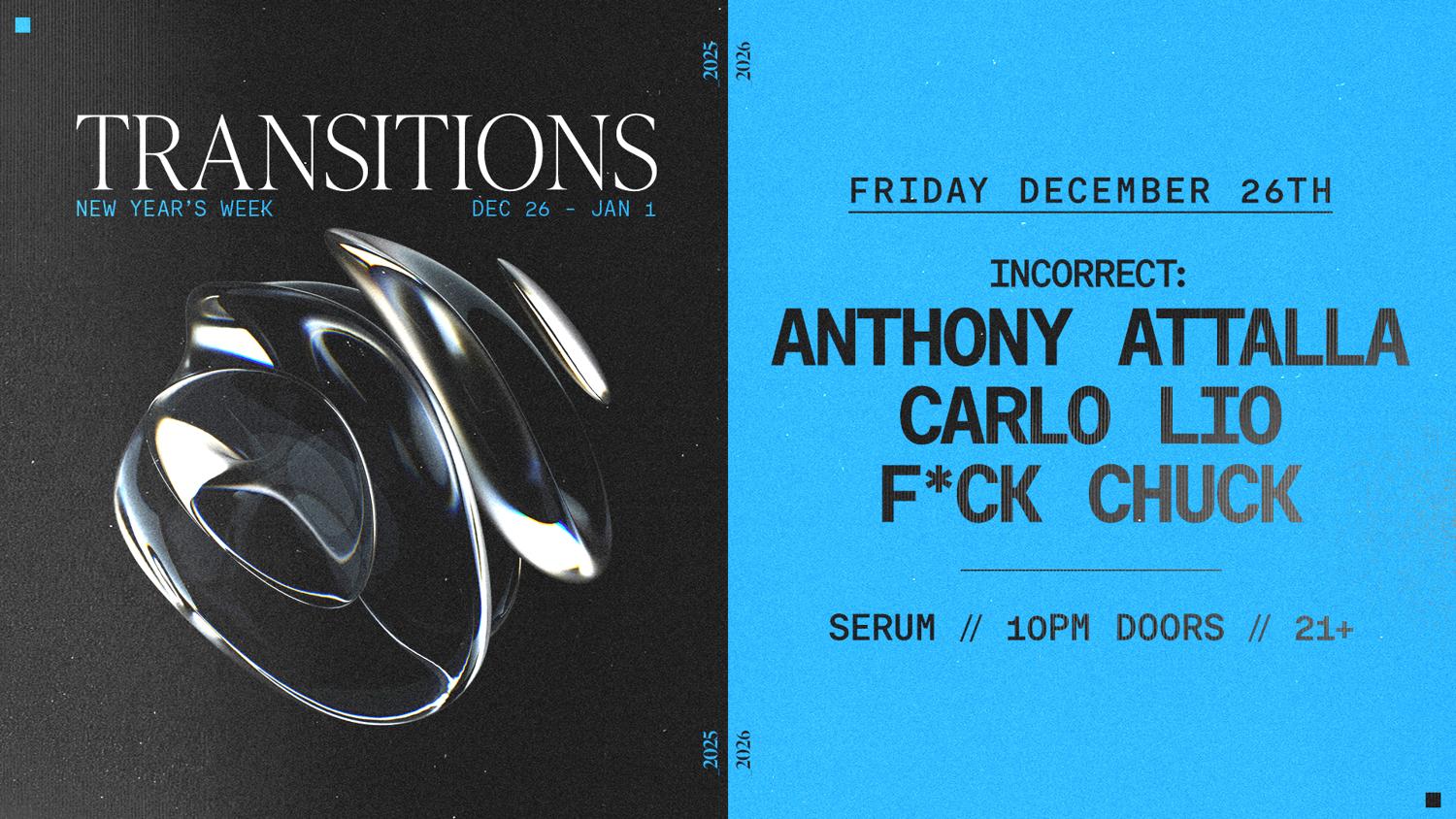 Serum: Anthony Attalla + Carlo Lio [Transitions]