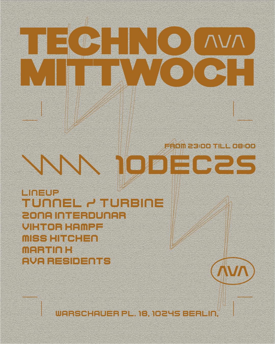Techno Mittwoch: Tunnel/Turbine