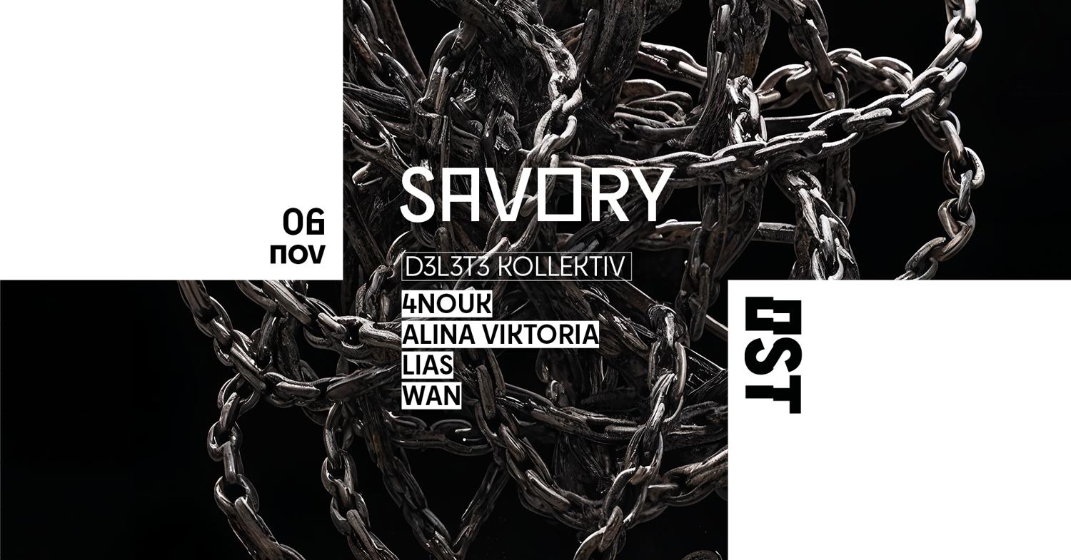 (5€) Savory - Techno Every Thursday