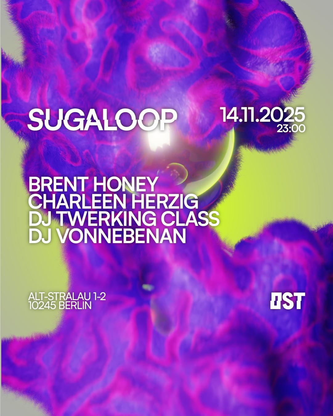 (8€) Sugaloop W. Brent Honey, Dj Twerking Class, Dj Vonnebenan