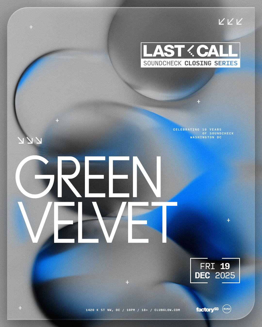 Factory 93 Presents: Green Velvet [Last Call]