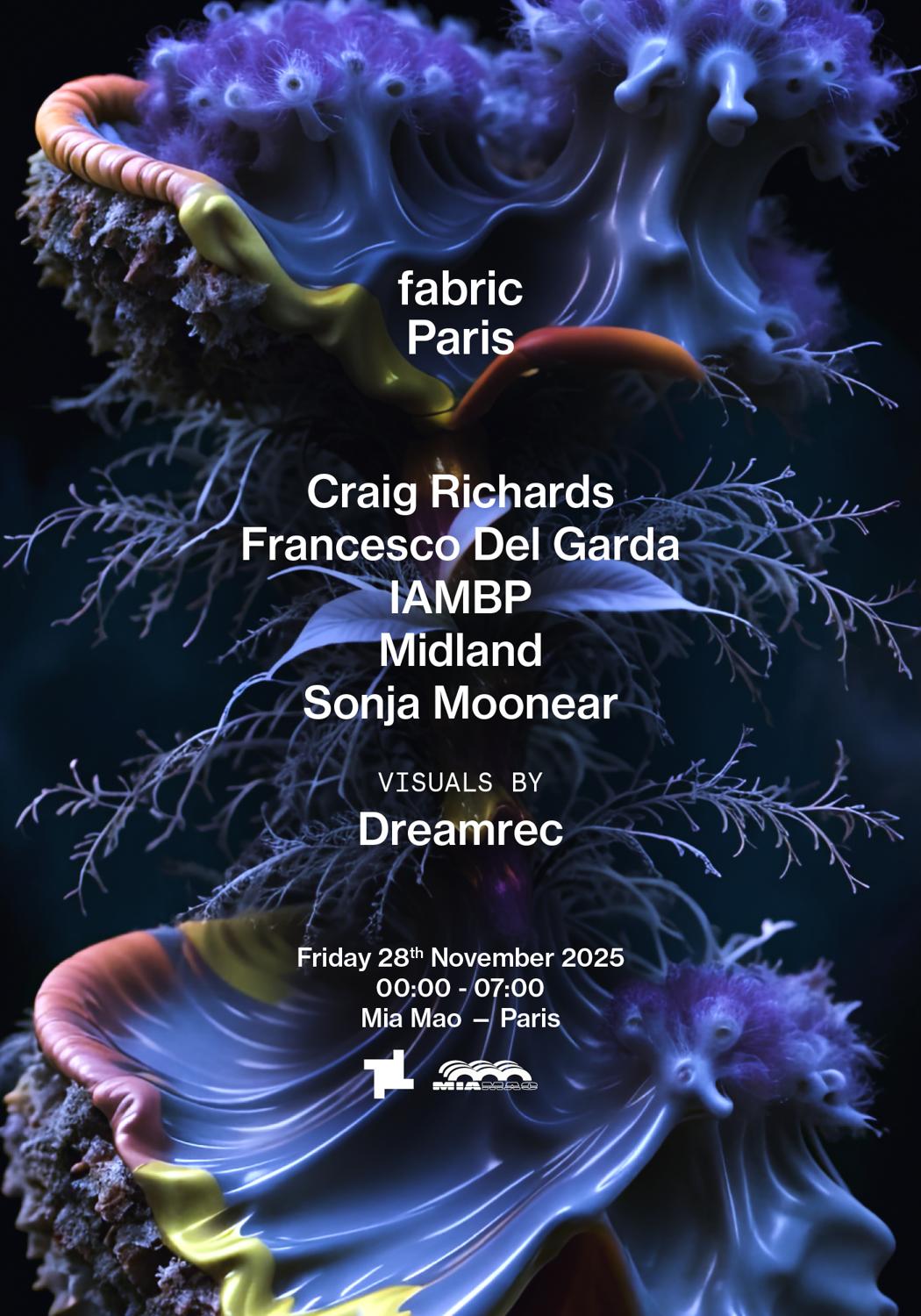 Fabric Paris: Craig Richards, Francesco Del Garda, Iambp, Midland, Sonja Moonear