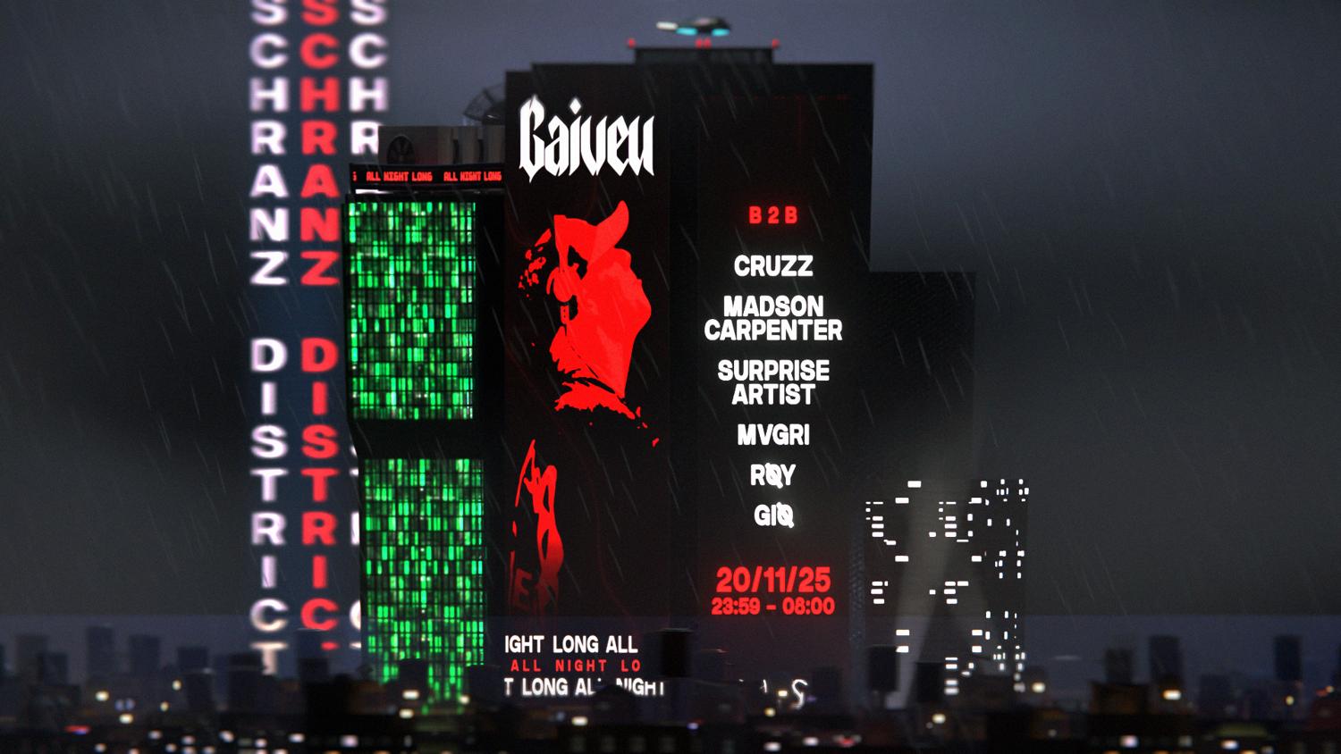 Riktus Presents: Gaiveu All Night B2B Guests