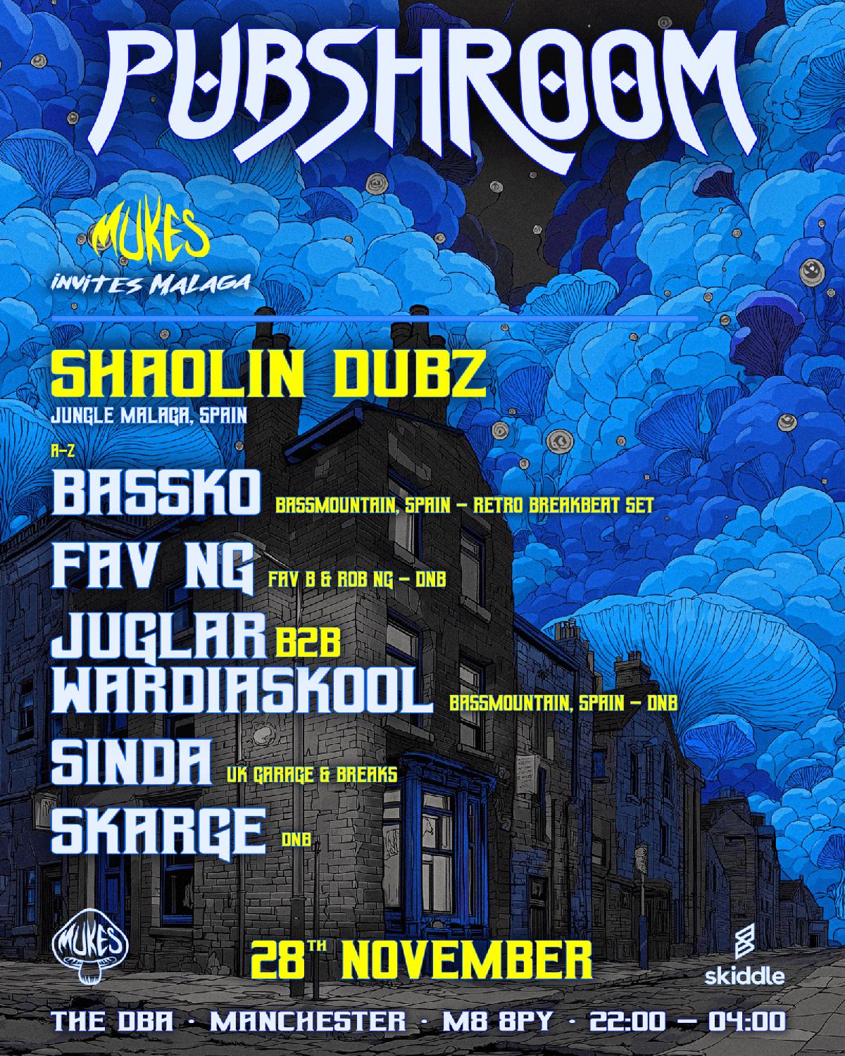 Pubshroom: Mukes Invites Malaga