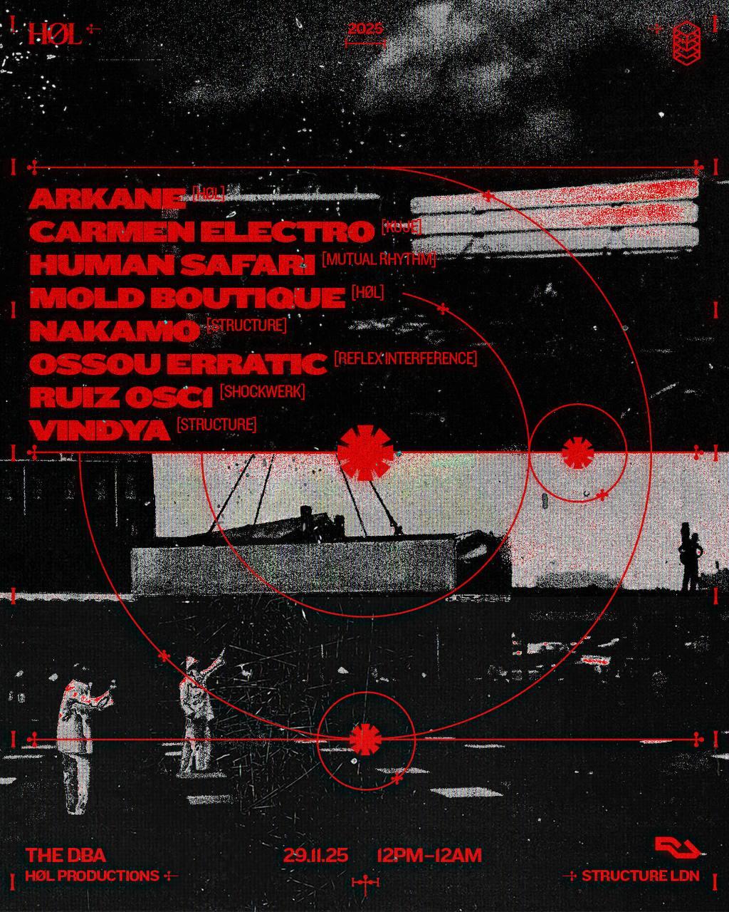 Høl X Structure: Ruiz Osc1, Carmen Electro, Human Safari, Arkane, Nakamo, Vindya + More