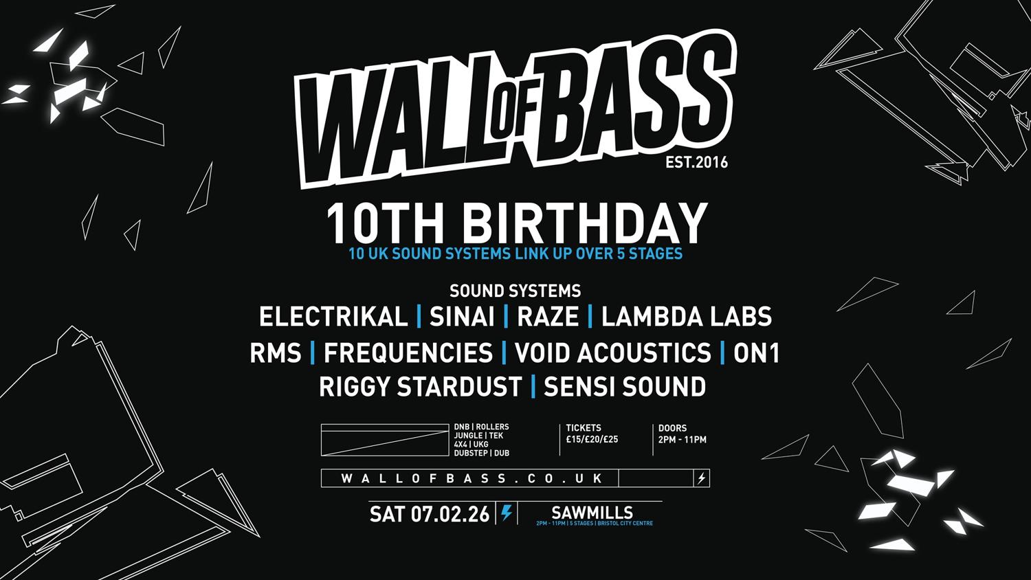 Wall Of Bass - 10Th Birthday