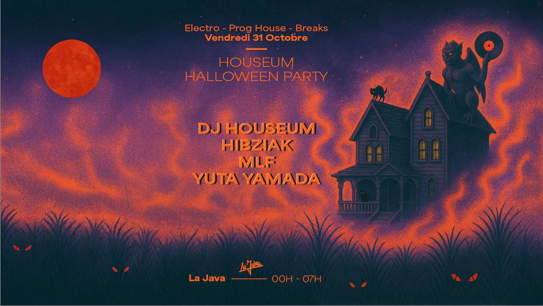 Houseum Halloween Party: Dj Houseum, Hibziak, Mlf & Yuta Yamada