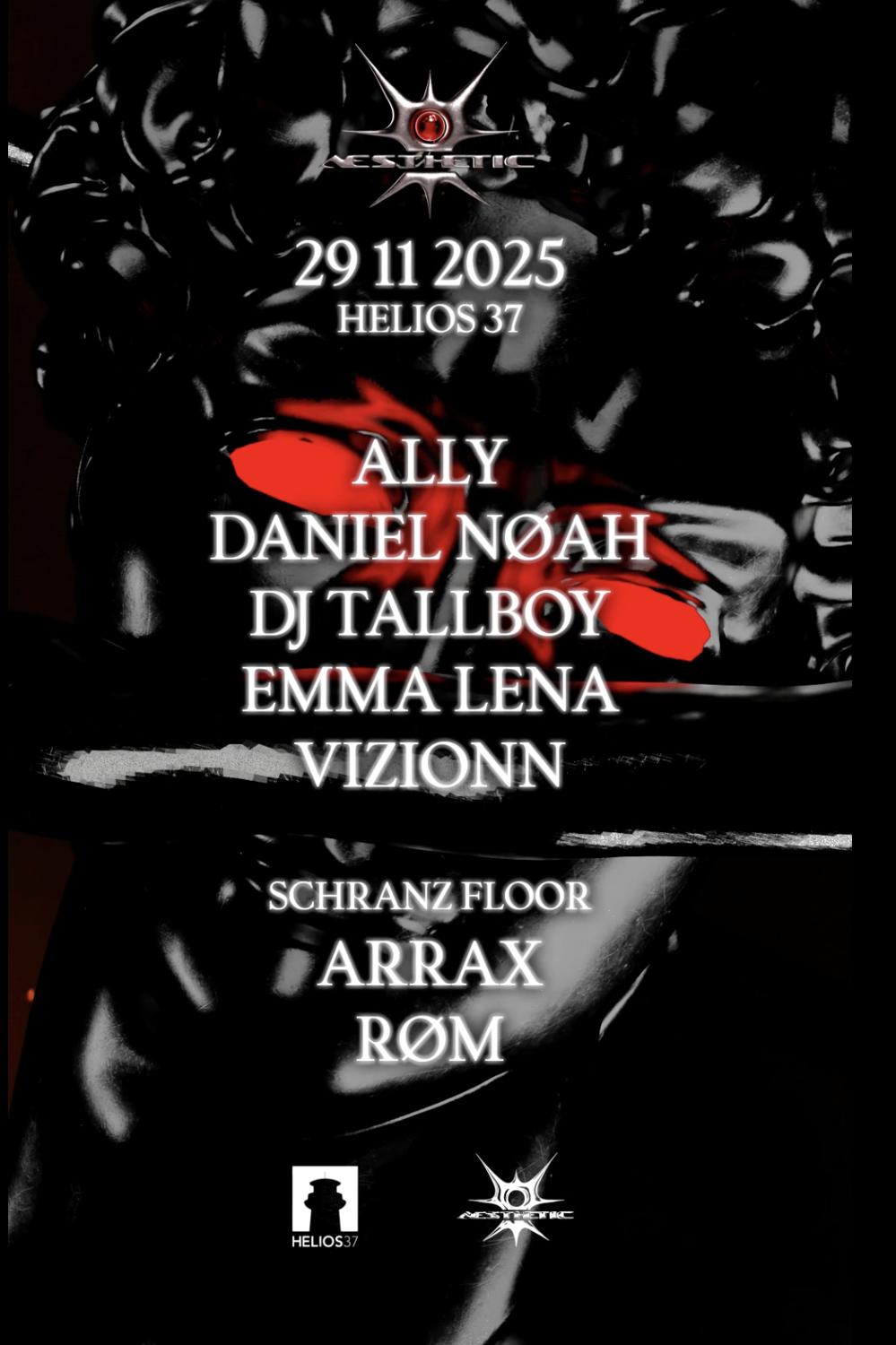 Aesthetic 29.11 With Vizionn, Dj Tallboy, Ally, Emma Lena, Daniel Nøah, Røm, Arrax