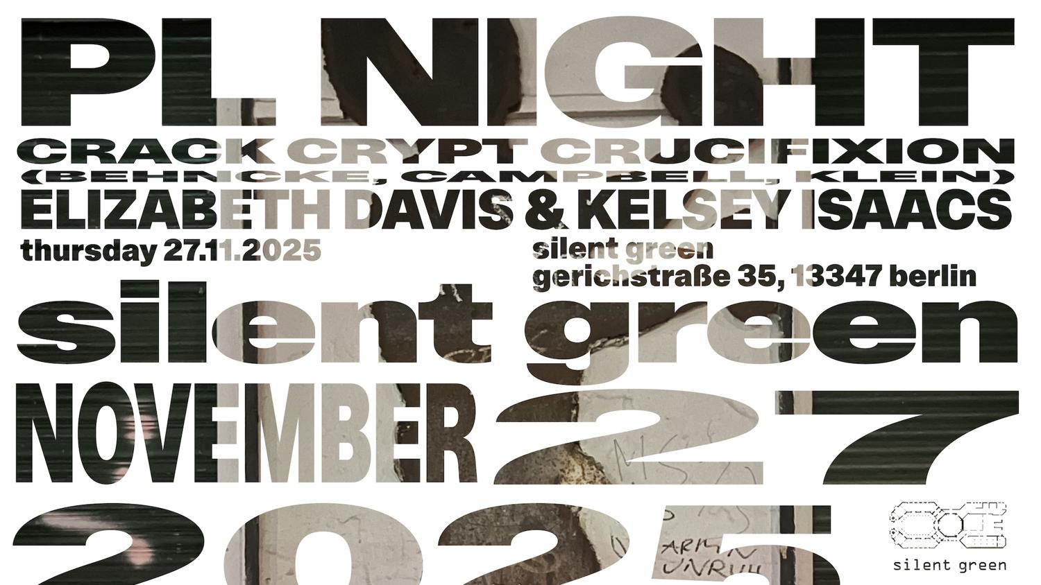 Psychic Liberation Night: Crack Crypt Crucifixion + Elizabeth Davis & Kelsey Isaacs