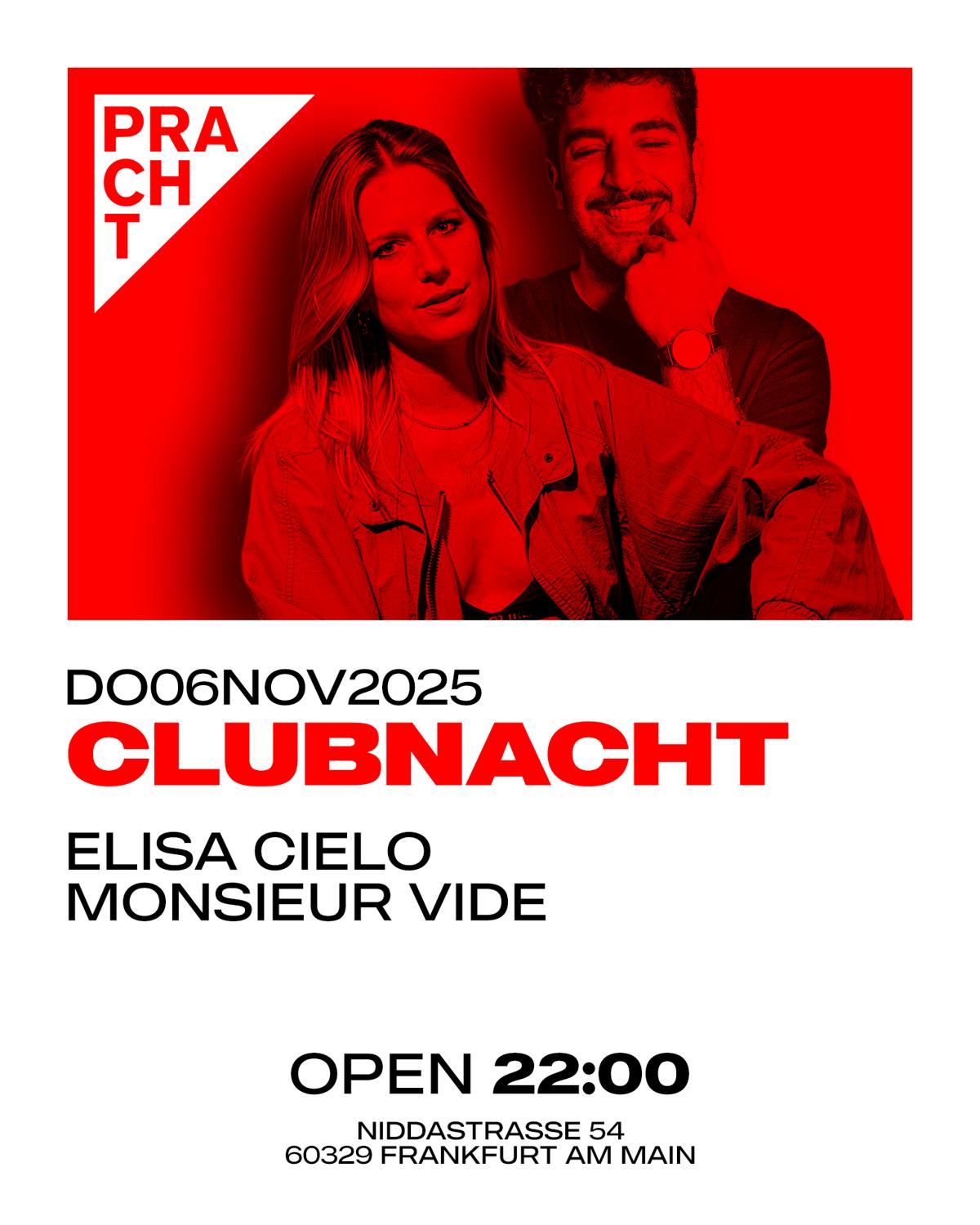 Clubnacht With Elisa Cielo & Monsieur Vide