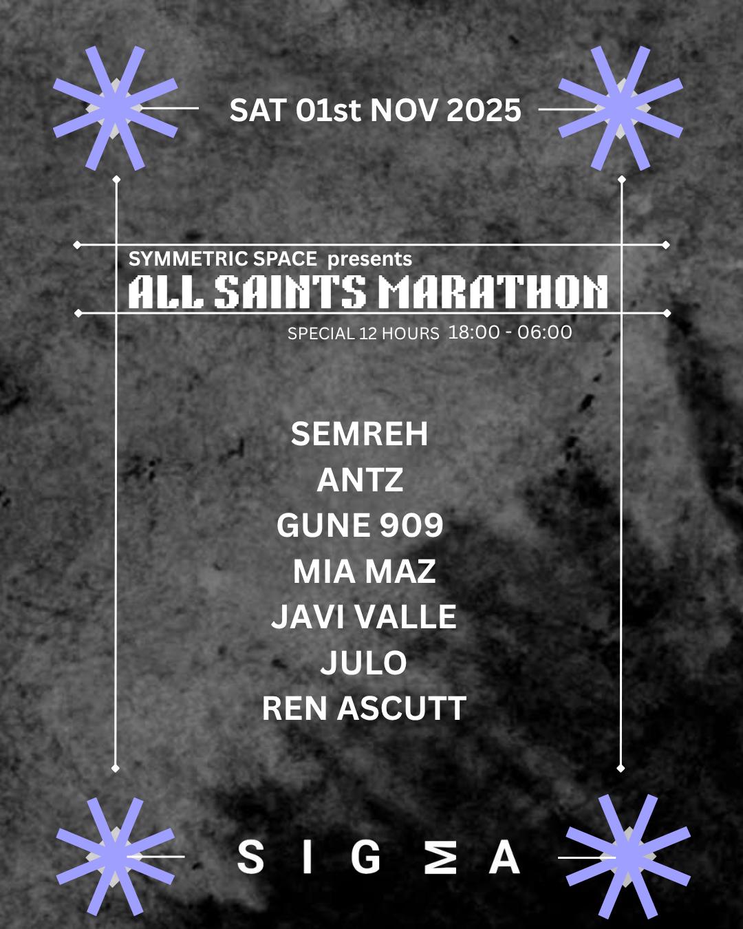 Symmetric Space - All Saints Marathon- 12H Music