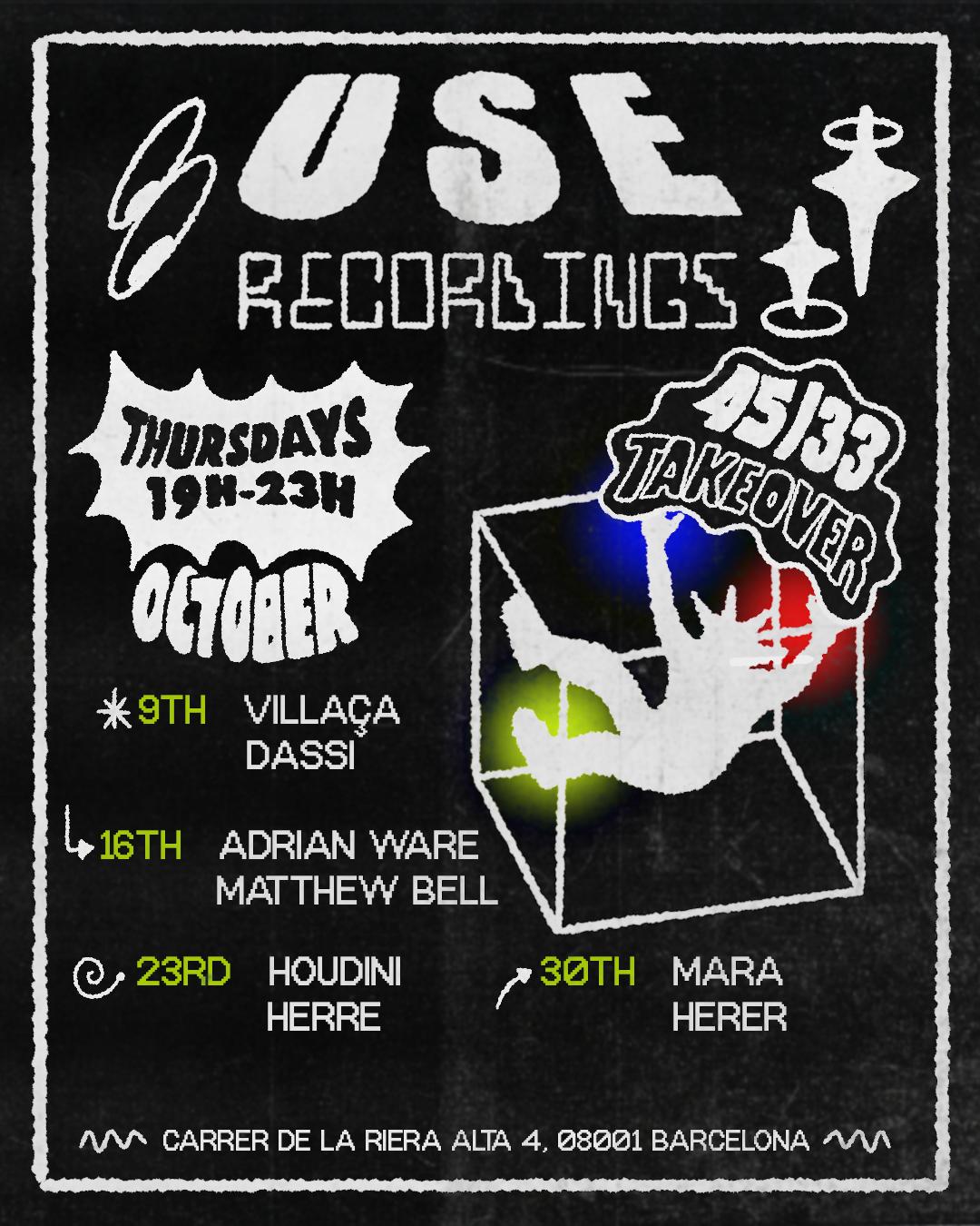 Use Recordings At 45/33: October Takeover 4/4 With Mara And Herer