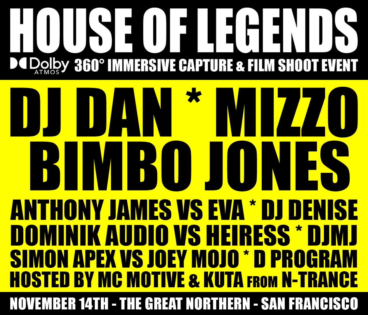 House Of Legends - Dolby Atmos 360 Immersive Capture & Film Shoot Event