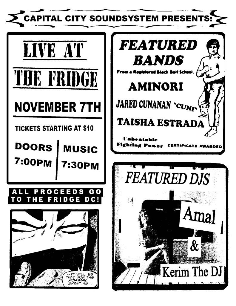 Capital City Soundsystem Presents: Fridge Benefit