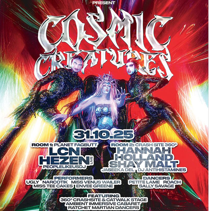Fagbutt X Loco Klub Present: Cosmic Creatures With Lcn, Shay Malt, Hezen