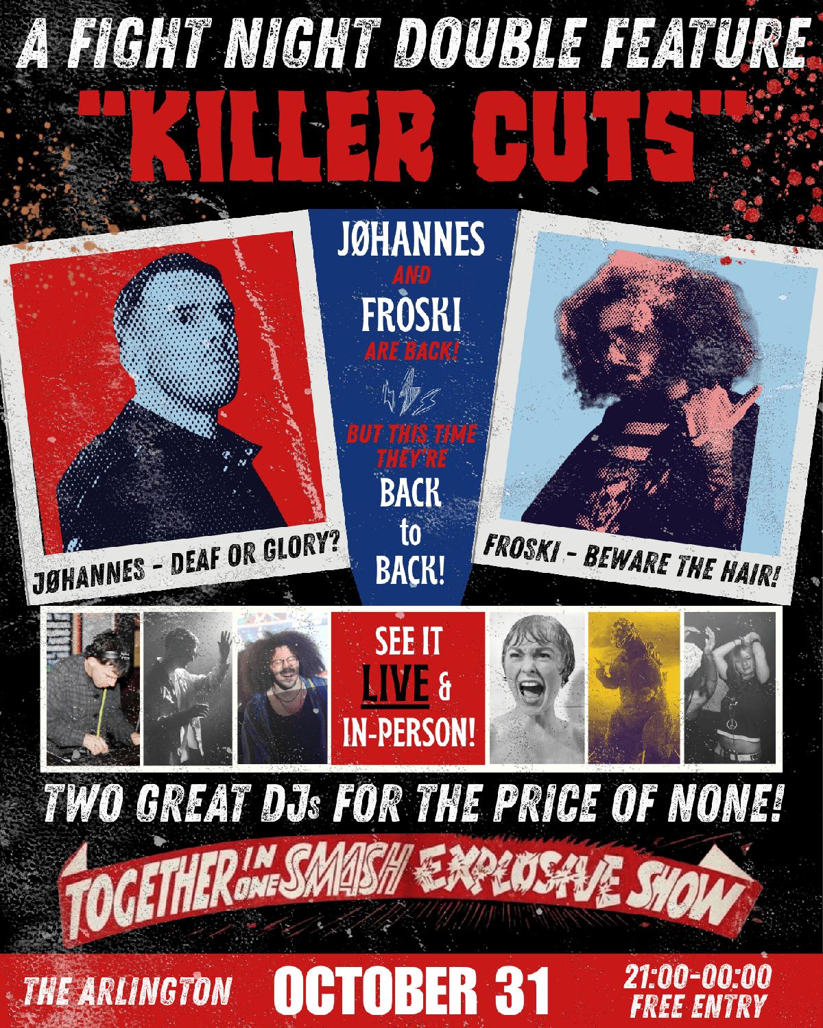 Fight Night - 'Killer Cuts' Halloween Party - Free Entry