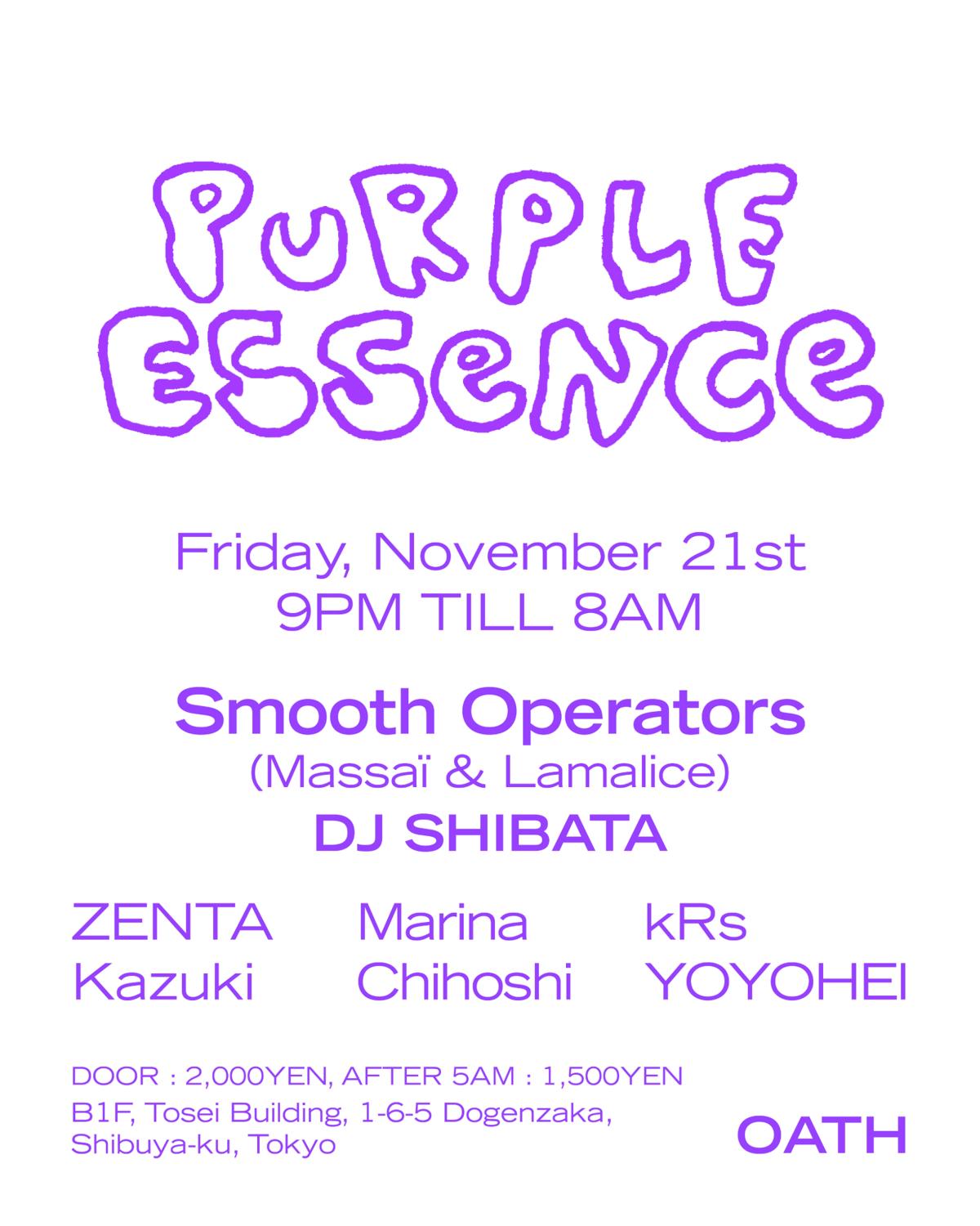 Purple Essence Vol.5 Feat. Smooth Operators (Massaï & Lamalice)