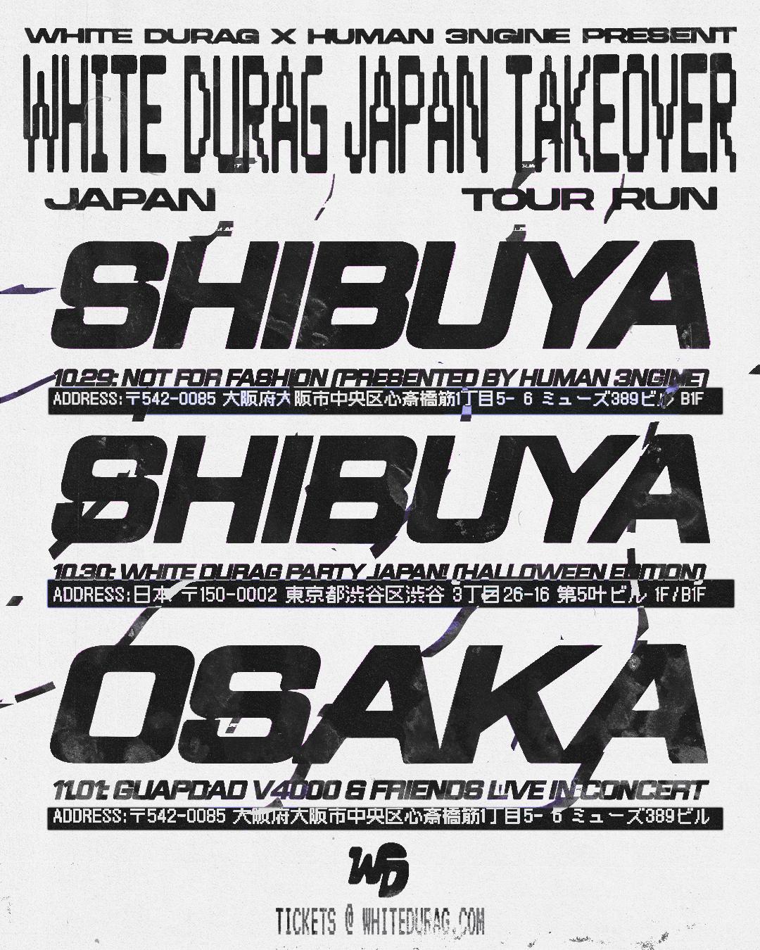 White Durag Party Japan X Human Engine