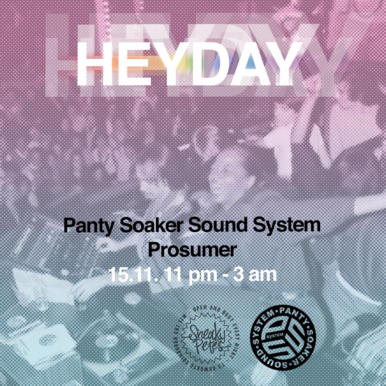 Heyday: Prosumer & Panty Soaker Sound System