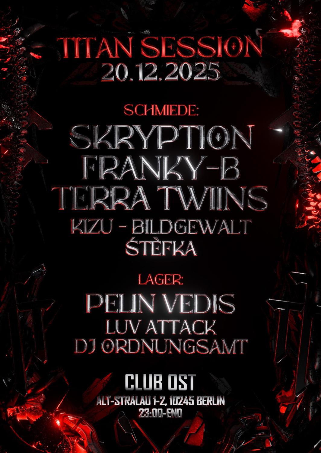 Titan Session W./ Skryption, Pelin Vedis, Franky-B, …