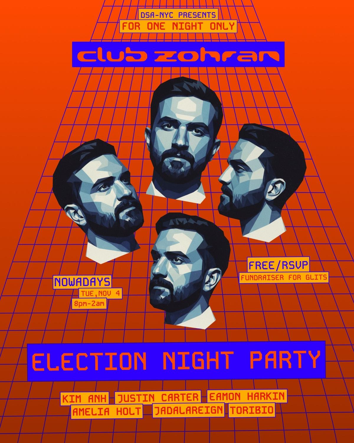 Dsa-Nyc Presents: Club Zohran W/ Amelia Holt, Jadalareign, Justin Carter, Kim Anh, Toribio